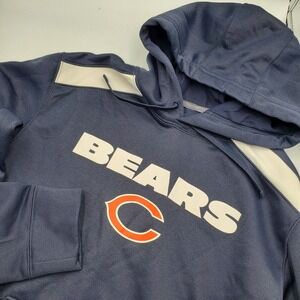 Nike Chicago Bears NFL Therma-Fit Hoodie Men's Size Medium Navy Orange